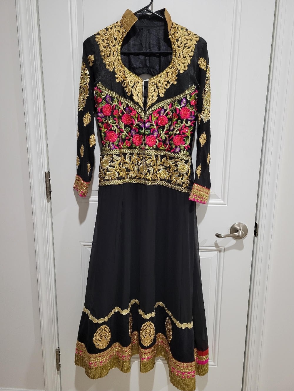 New Boho Anarkali Embroidered & Beaded Tunic Kurta Top XS/S - Picture 2 of 13